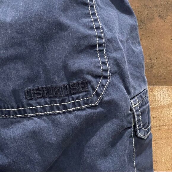 Boys OshKosh B’Gosh Navy Cargo Pull On Elastic Waist Shorts Size 7X - Picture 4 of 7
